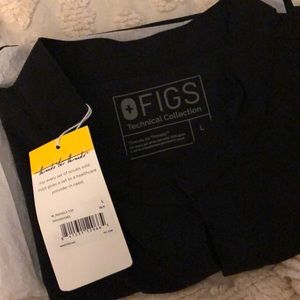 Figs Rafeala-Mandarin collar scrub top